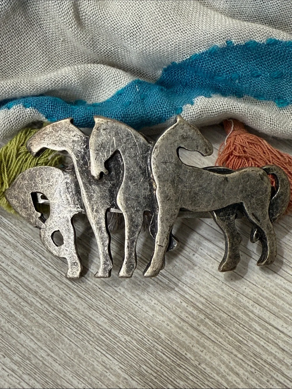 4 Wild Stallion Horse Pewter Barrett by Ron Wilson